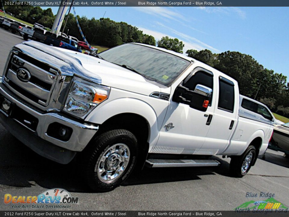 2012 Ford F250 Super Duty XLT Crew Cab 4x4 Oxford White / Steel Photo #26