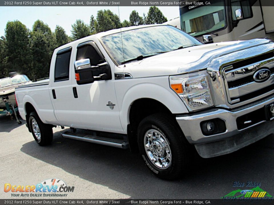 2012 Ford F250 Super Duty XLT Crew Cab 4x4 Oxford White / Steel Photo #27