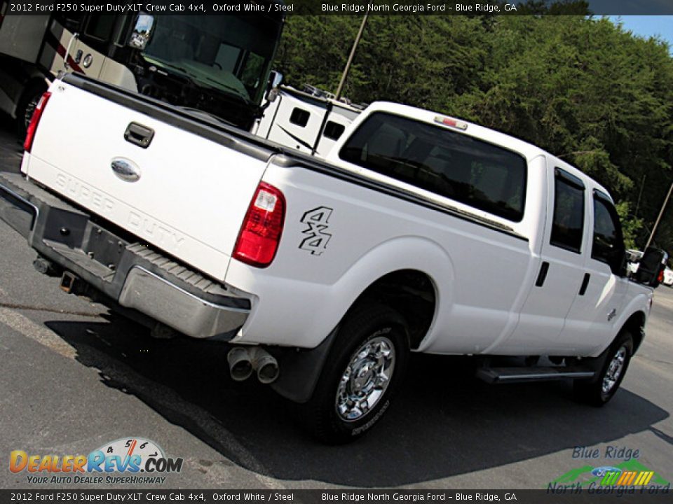 2012 Ford F250 Super Duty XLT Crew Cab 4x4 Oxford White / Steel Photo #28