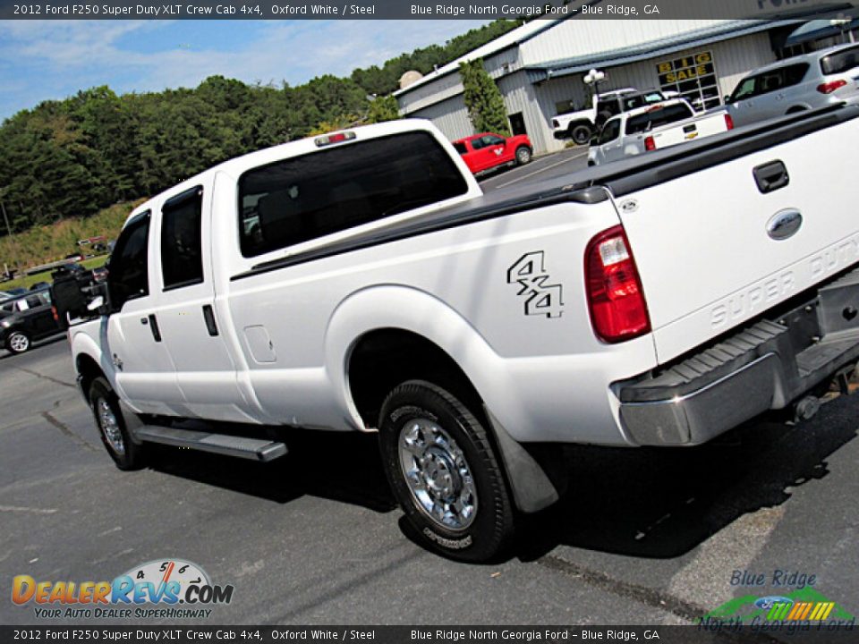 2012 Ford F250 Super Duty XLT Crew Cab 4x4 Oxford White / Steel Photo #29