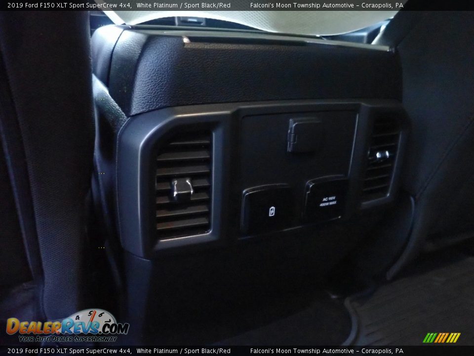 2019 Ford F150 XLT Sport SuperCrew 4x4 White Platinum / Sport Black/Red Photo #19