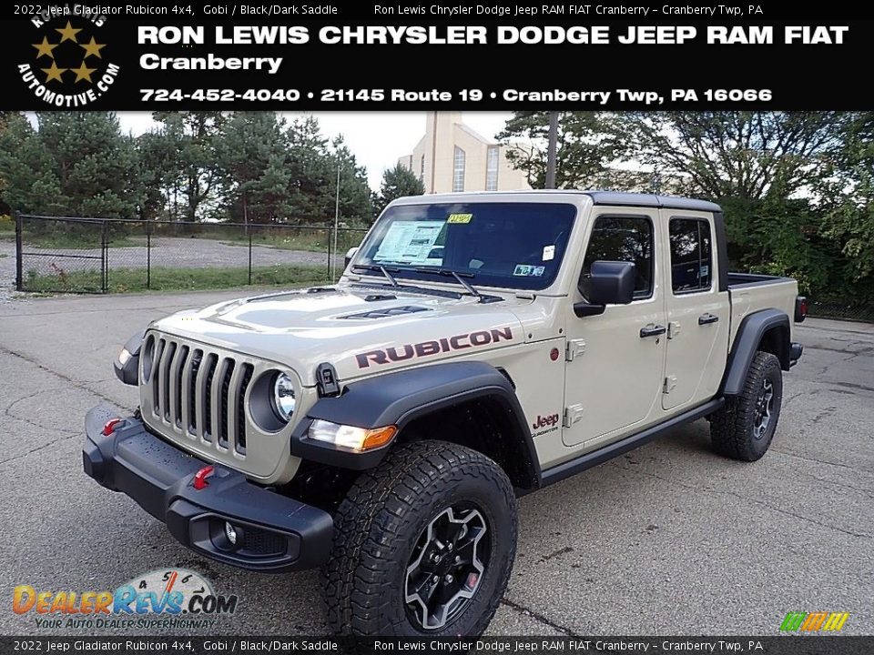 2022 Jeep Gladiator Rubicon 4x4 Gobi / Black/Dark Saddle Photo #1