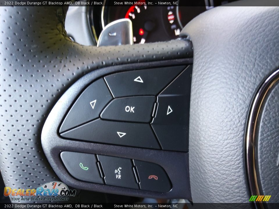 2022 Dodge Durango GT Blacktop AWD Steering Wheel Photo #21