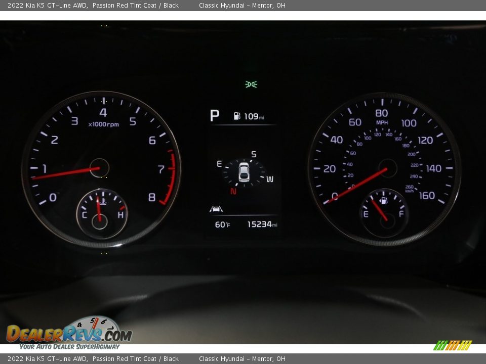 2022 Kia K5 GT-Line AWD Gauges Photo #8