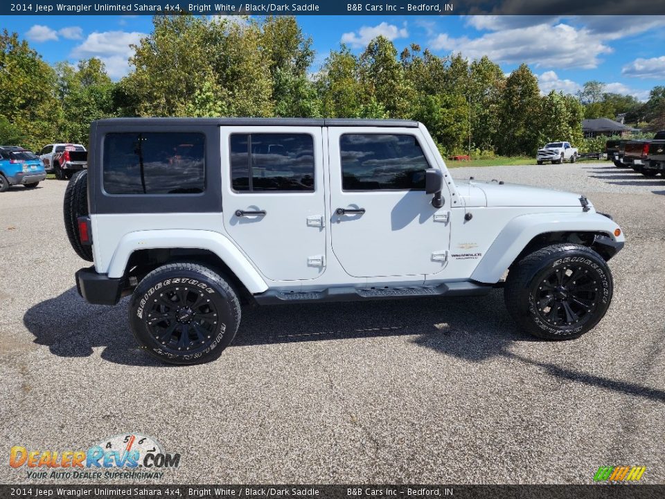 2014 Jeep Wrangler Unlimited Sahara 4x4 Bright White / Black/Dark Saddle Photo #26