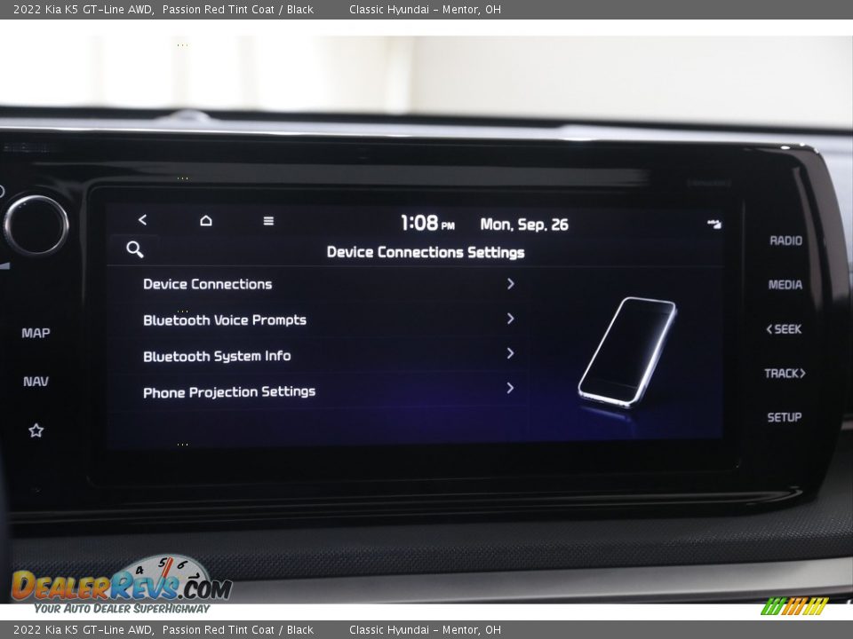 2022 Kia K5 GT-Line AWD Passion Red Tint Coat / Black Photo #12