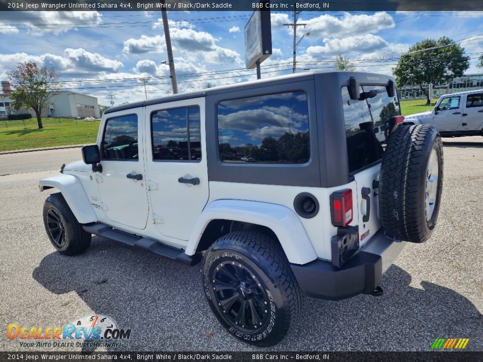 2014 Jeep Wrangler Unlimited Sahara 4x4 Bright White / Black/Dark Saddle Photo #27