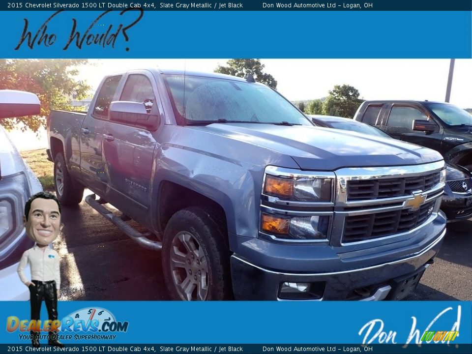 2015 Chevrolet Silverado 1500 LT Double Cab 4x4 Slate Gray Metallic / Jet Black Photo #1
