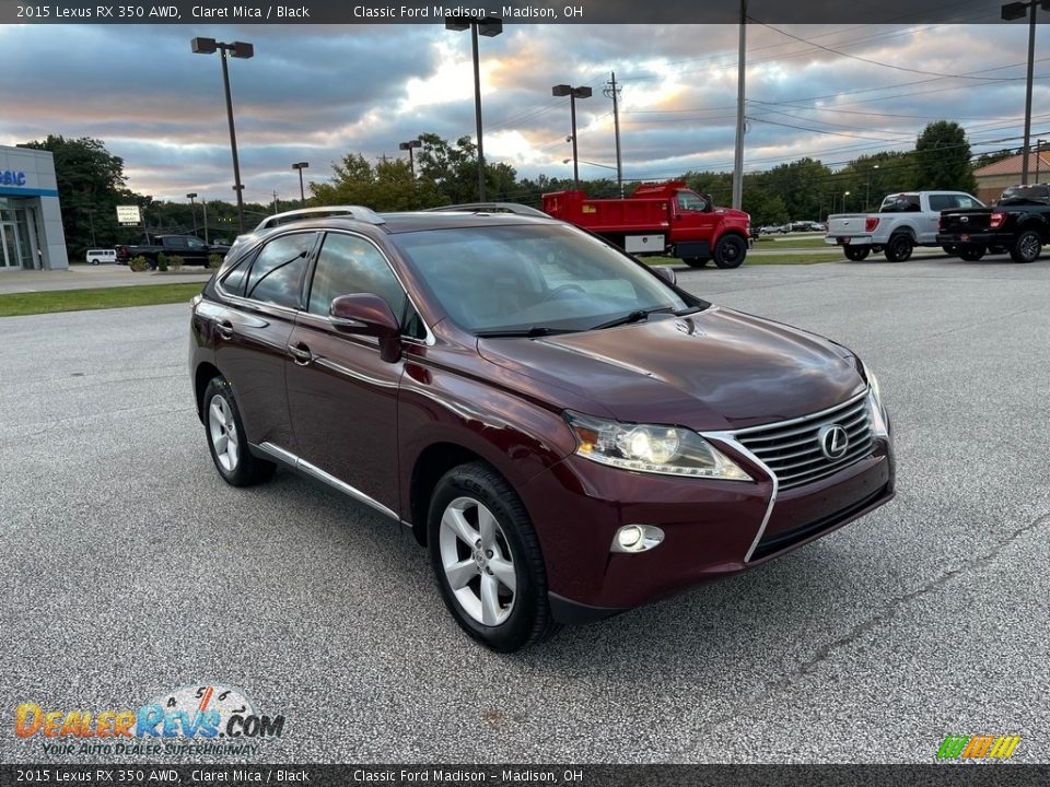 2015 Lexus RX 350 AWD Claret Mica / Black Photo #3