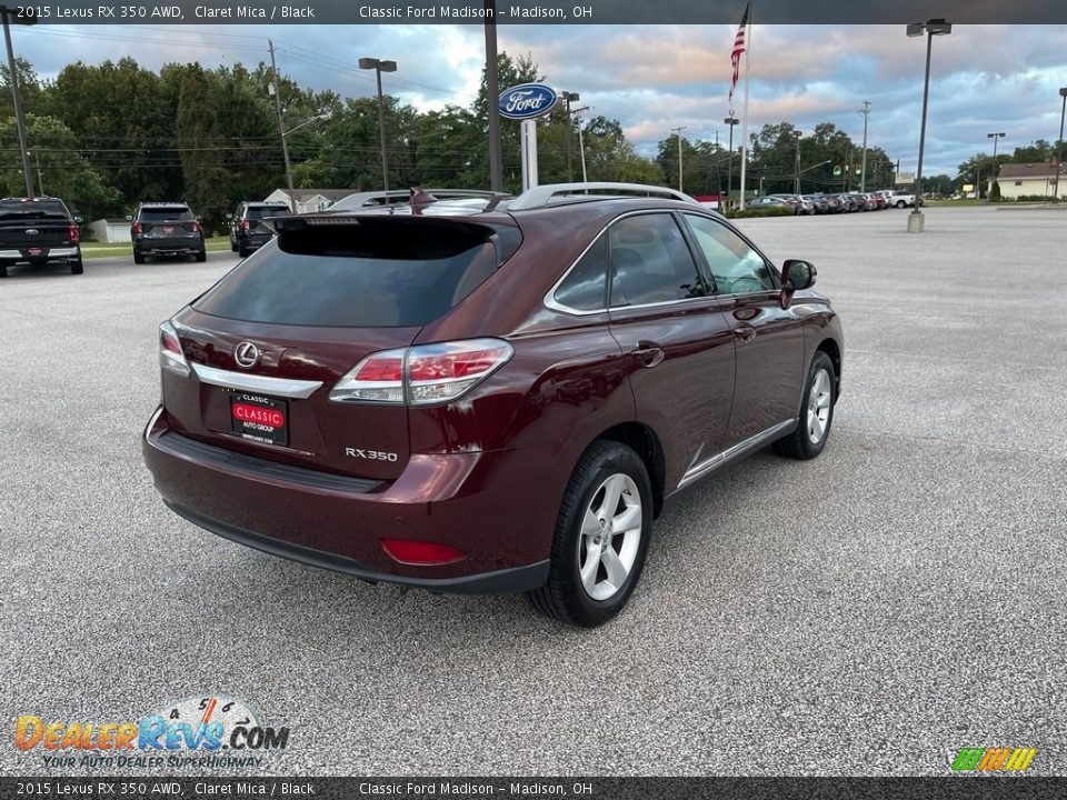 2015 Lexus RX 350 AWD Claret Mica / Black Photo #5