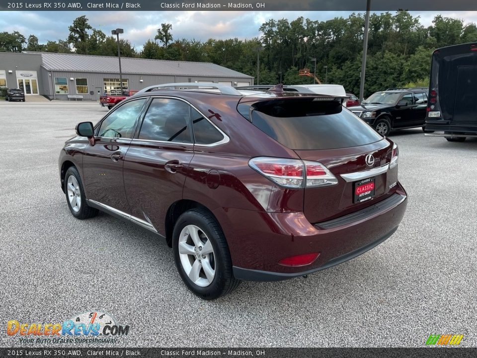 2015 Lexus RX 350 AWD Claret Mica / Black Photo #7