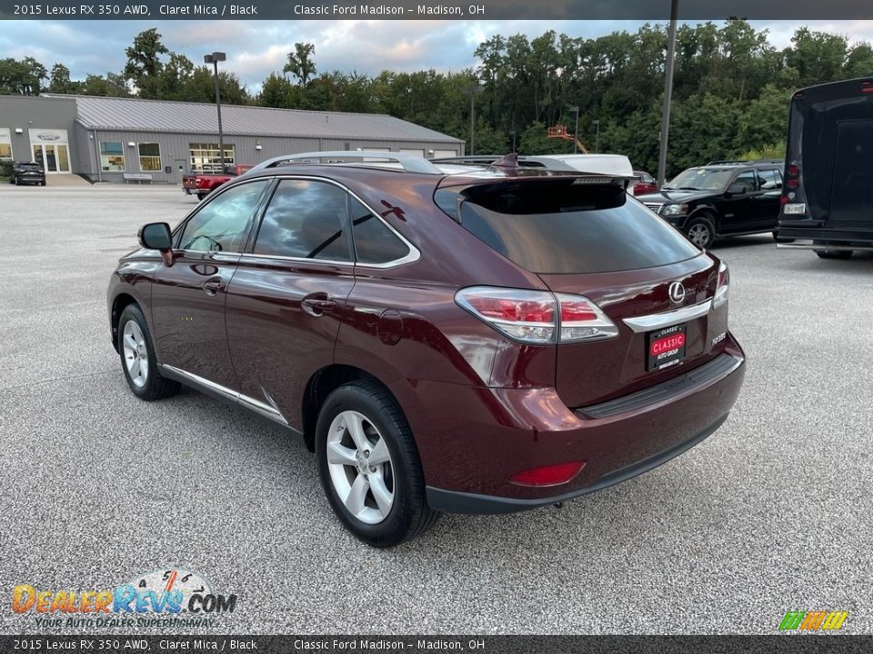 2015 Lexus RX 350 AWD Claret Mica / Black Photo #7