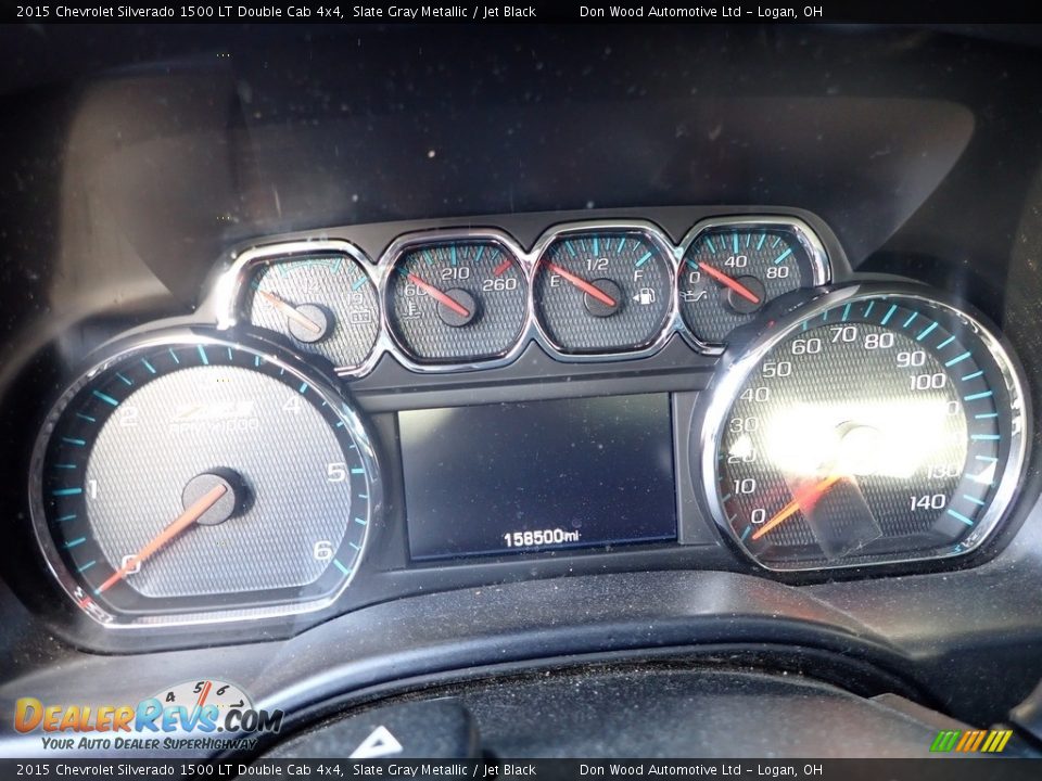 2015 Chevrolet Silverado 1500 LT Double Cab 4x4 Slate Gray Metallic / Jet Black Photo #9