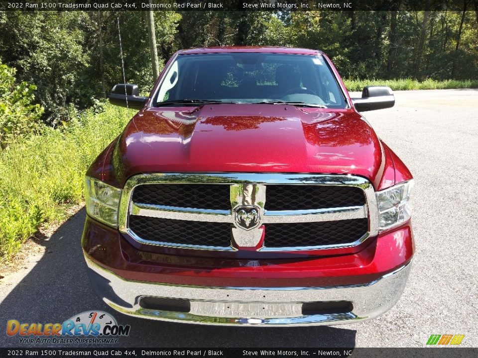 2022 Ram 1500 Tradesman Quad Cab 4x4 Delmonico Red Pearl / Black Photo #3