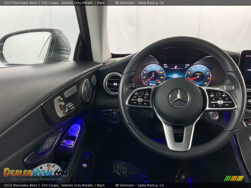 2020 Mercedes-Benz C 300 Coupe Selenite Grey Metallic / Black Photo #24
