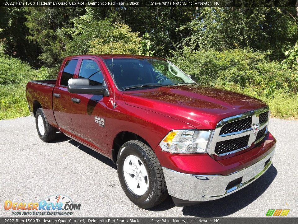 2022 Ram 1500 Tradesman Quad Cab 4x4 Delmonico Red Pearl / Black Photo #4