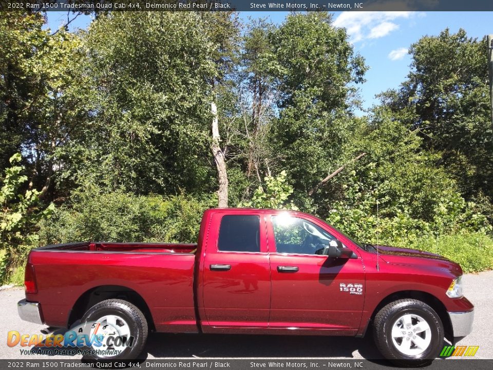 2022 Ram 1500 Tradesman Quad Cab 4x4 Delmonico Red Pearl / Black Photo #6