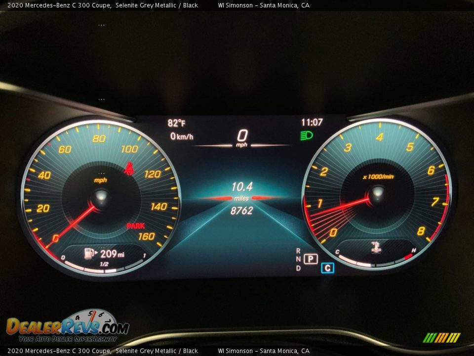 2020 Mercedes-Benz C 300 Coupe Selenite Grey Metallic / Black Photo #29