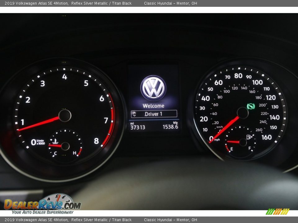 2019 Volkswagen Atlas SE 4Motion Reflex Silver Metallic / Titan Black Photo #8