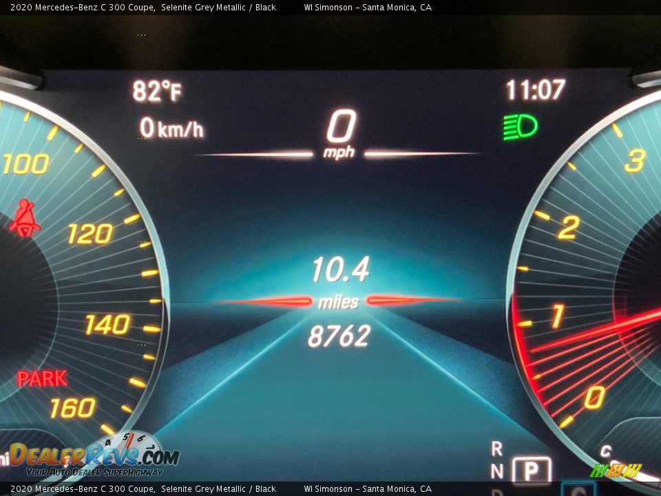 2020 Mercedes-Benz C 300 Coupe Selenite Grey Metallic / Black Photo #30