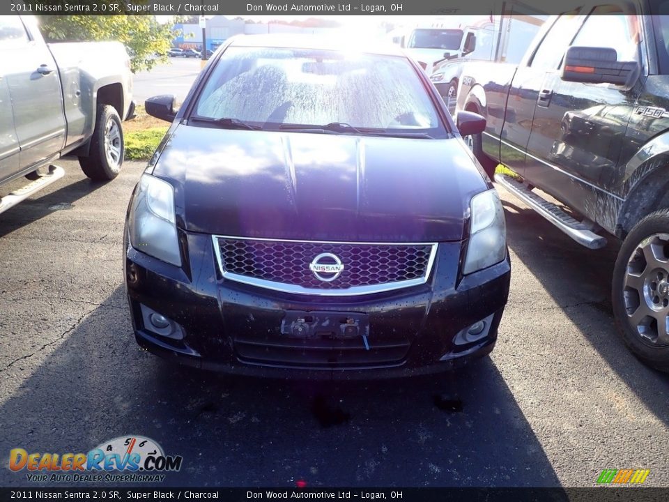 2011 Nissan Sentra 2.0 SR Super Black / Charcoal Photo #2