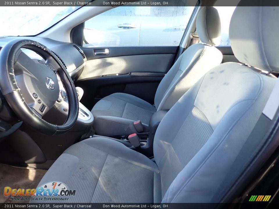2011 Nissan Sentra 2.0 SR Super Black / Charcoal Photo #7