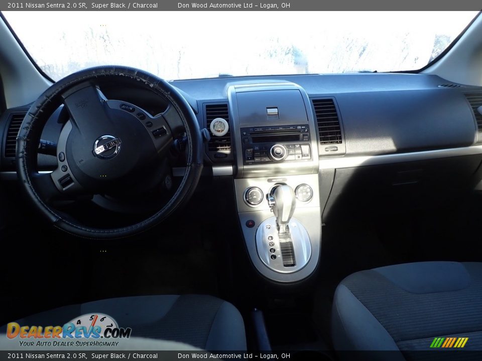 2011 Nissan Sentra 2.0 SR Super Black / Charcoal Photo #12