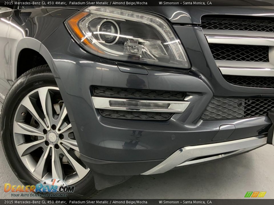 2015 Mercedes-Benz GL 450 4Matic Palladium Silver Metallic / Almond Beige/Mocha Photo #3