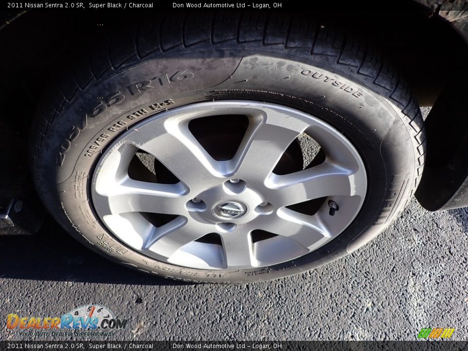 2011 Nissan Sentra 2.0 SR Super Black / Charcoal Photo #15
