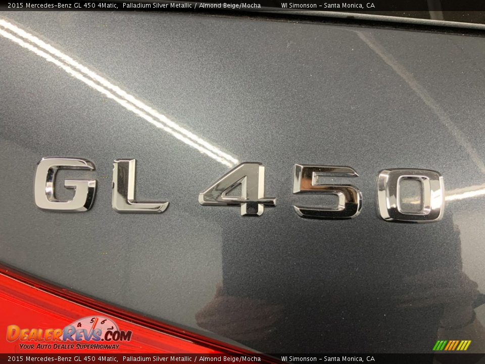 2015 Mercedes-Benz GL 450 4Matic Palladium Silver Metallic / Almond Beige/Mocha Photo #11