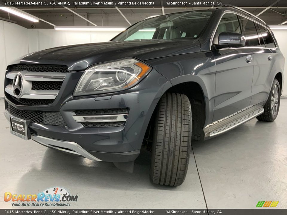 2015 Mercedes-Benz GL 450 4Matic Palladium Silver Metallic / Almond Beige/Mocha Photo #14