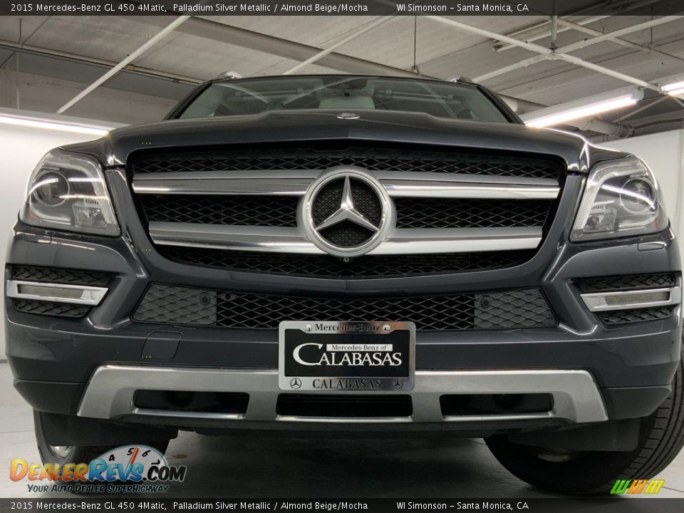 2015 Mercedes-Benz GL 450 4Matic Palladium Silver Metallic / Almond Beige/Mocha Photo #16