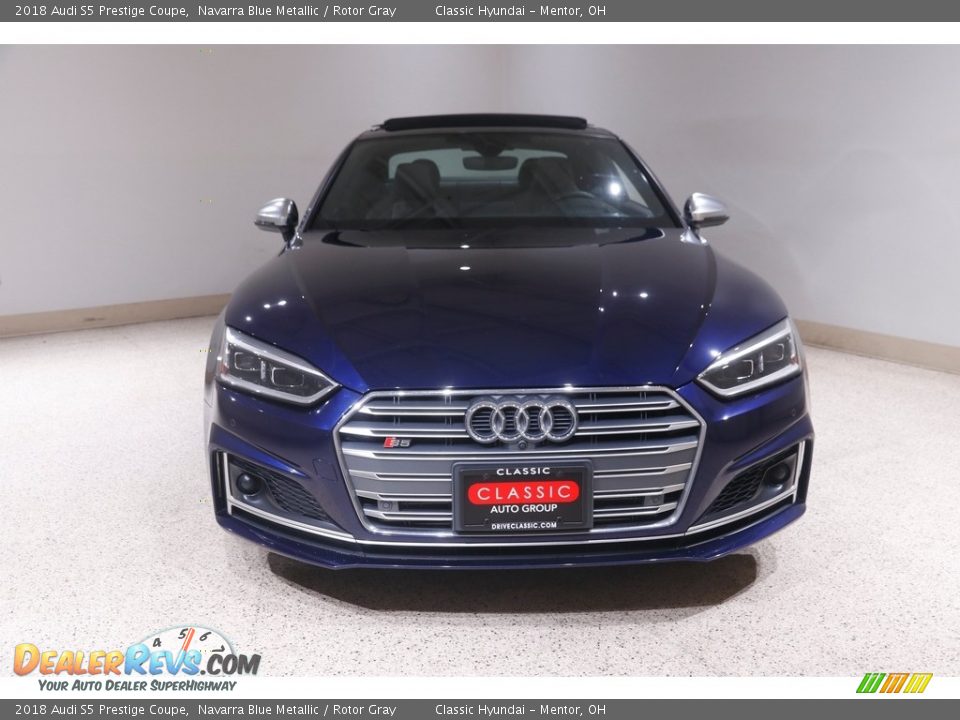 2018 Audi S5 Prestige Coupe Navarra Blue Metallic / Rotor Gray Photo #2