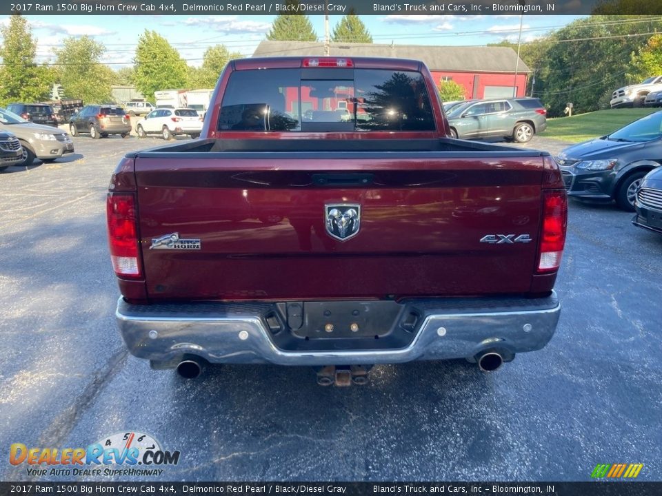 2017 Ram 1500 Big Horn Crew Cab 4x4 Delmonico Red Pearl / Black/Diesel Gray Photo #4