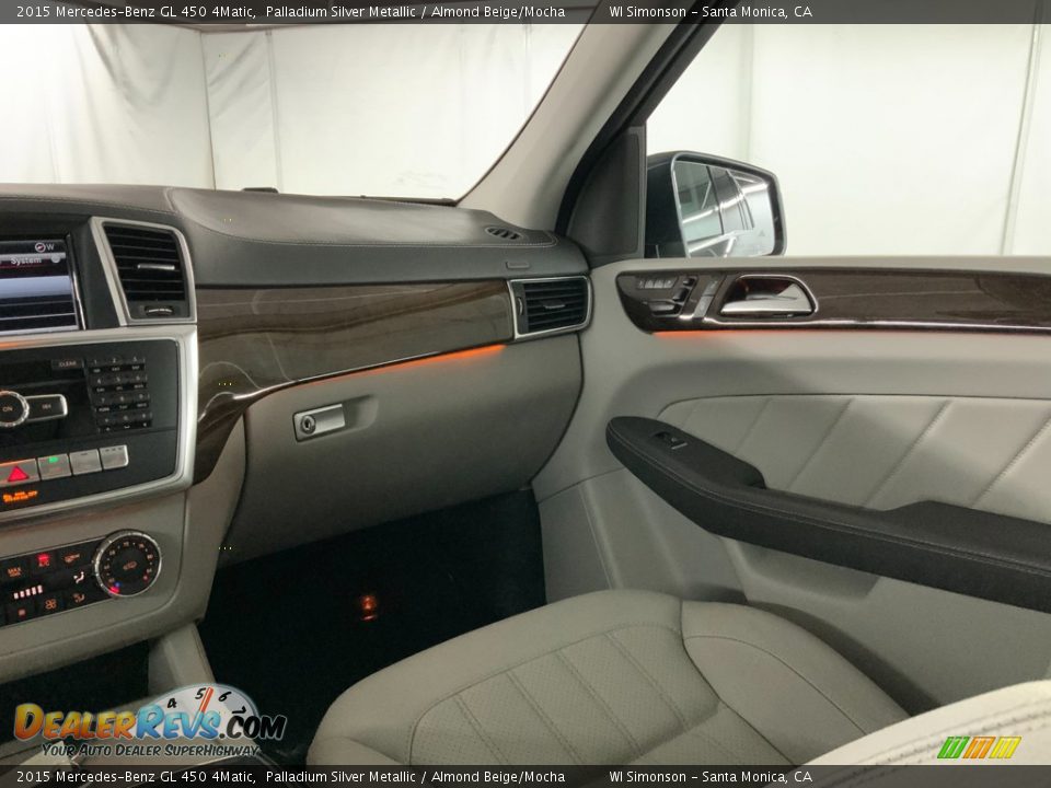 2015 Mercedes-Benz GL 450 4Matic Palladium Silver Metallic / Almond Beige/Mocha Photo #27