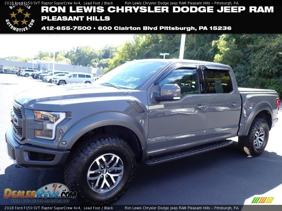 2018 Ford F150 SVT Raptor SuperCrew 4x4 Lead Foot / Black Photo #1