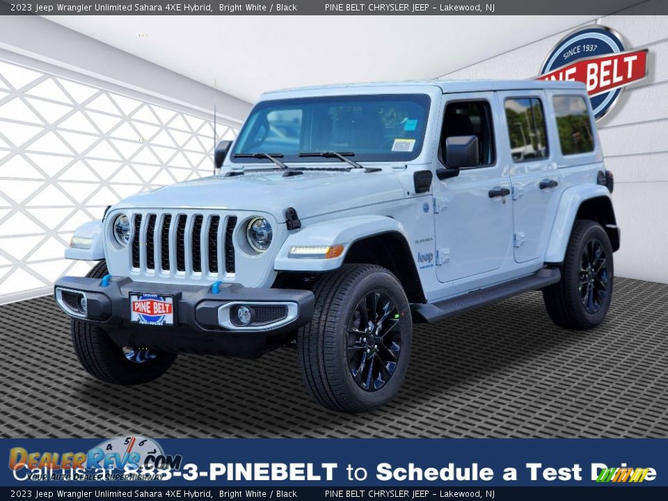 2023 Jeep Wrangler Unlimited Sahara 4XE Hybrid Bright White / Black Photo #1
