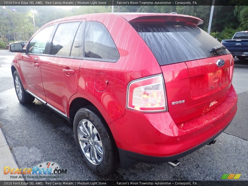 2010 Ford Edge SEL AWD Red Candy Metallic / Medium Light Stone Photo #5