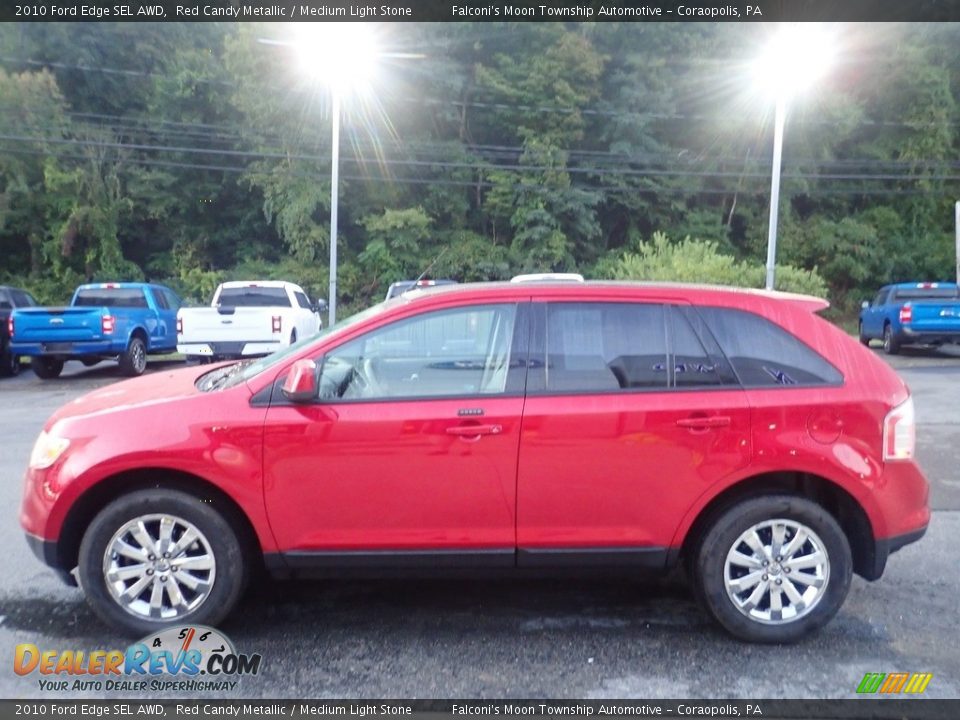 2010 Ford Edge SEL AWD Red Candy Metallic / Medium Light Stone Photo #6
