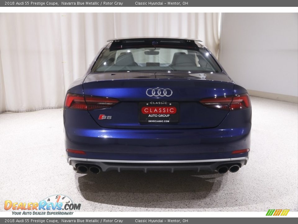 2018 Audi S5 Prestige Coupe Navarra Blue Metallic / Rotor Gray Photo #19