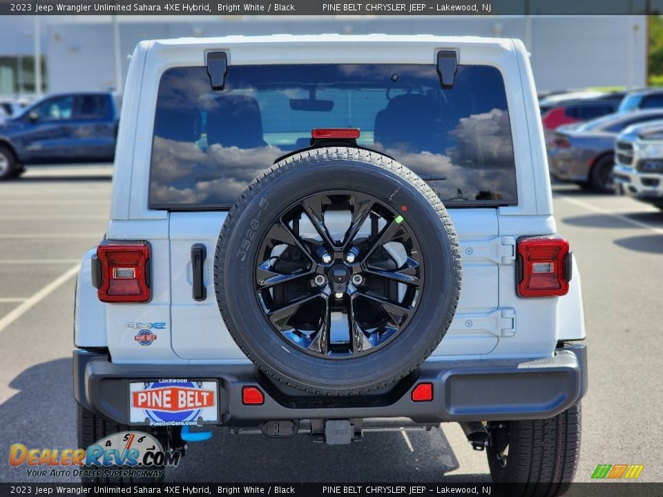 2023 Jeep Wrangler Unlimited Sahara 4XE Hybrid Bright White / Black Photo #5