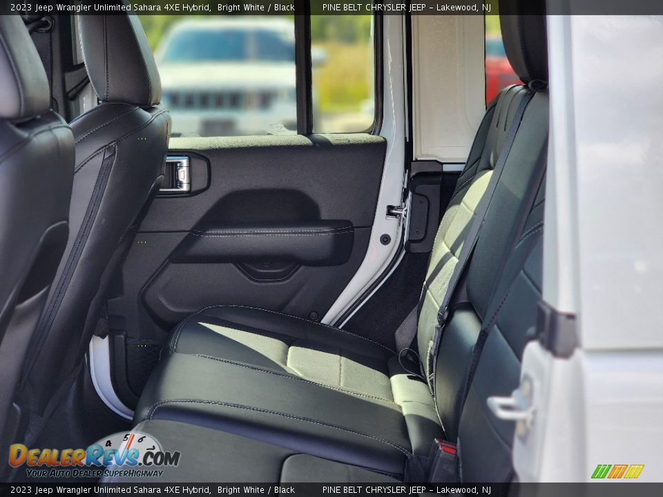 Rear Seat of 2023 Jeep Wrangler Unlimited Sahara 4XE Hybrid Photo #6