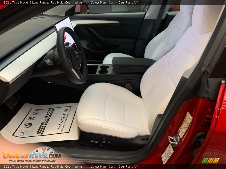 Front Seat of 2021 Tesla Model 3 Long Range Photo #9