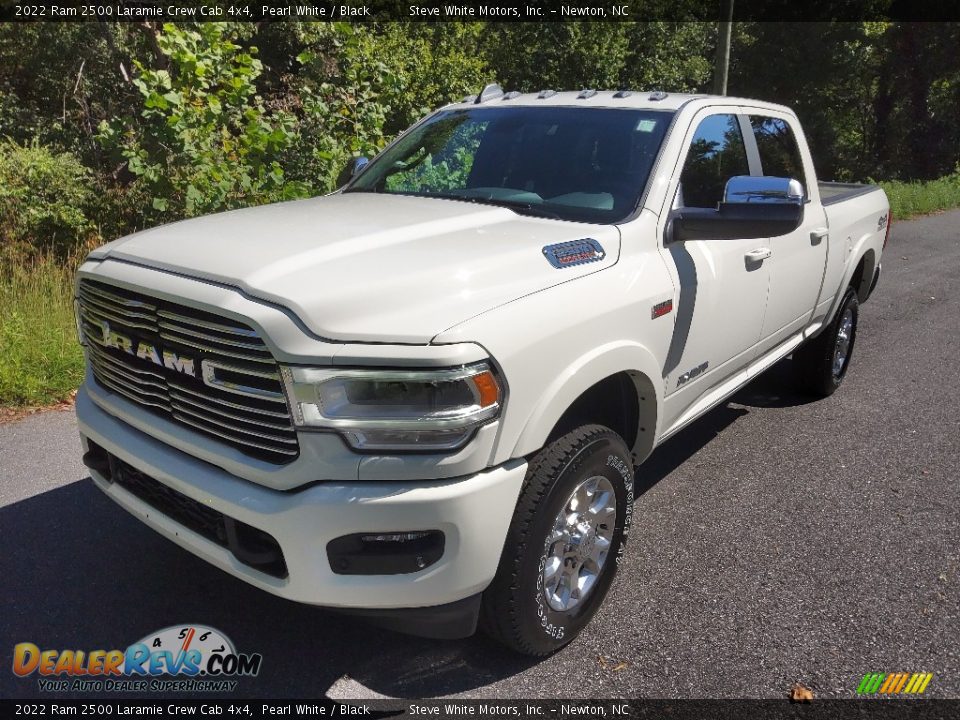 2022 Ram 2500 Laramie Crew Cab 4x4 Pearl White / Black Photo #2