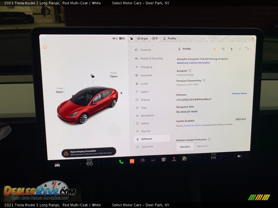 Controls of 2021 Tesla Model 3 Long Range Photo #13