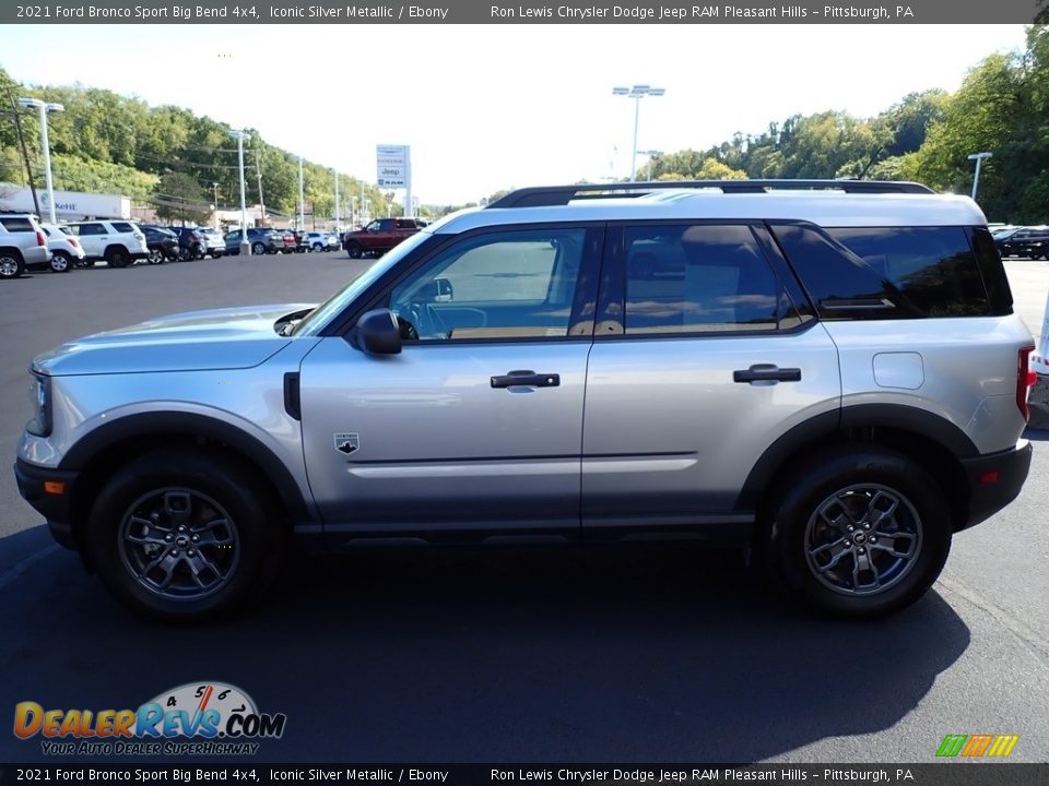 2021 Ford Bronco Sport Big Bend 4x4 Iconic Silver Metallic / Ebony Photo #2