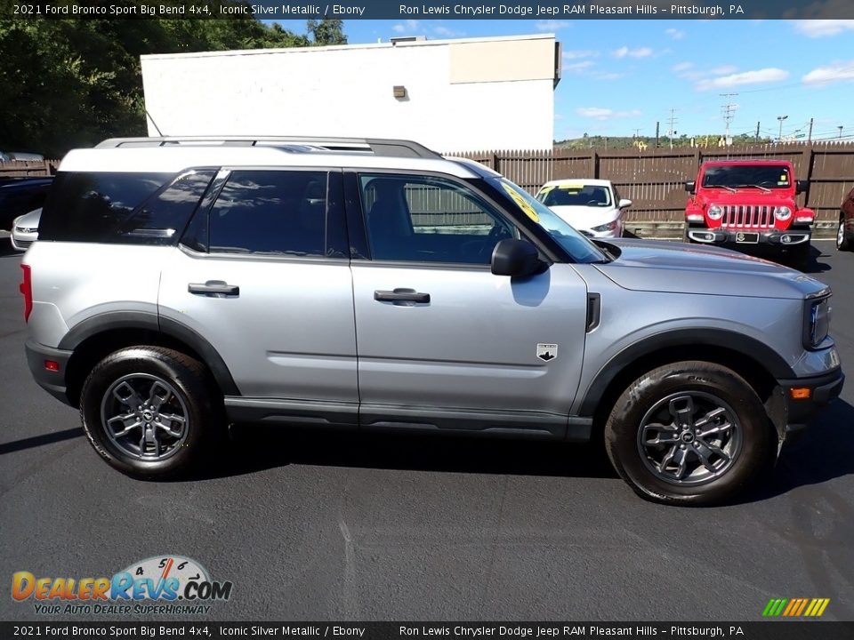 2021 Ford Bronco Sport Big Bend 4x4 Iconic Silver Metallic / Ebony Photo #7