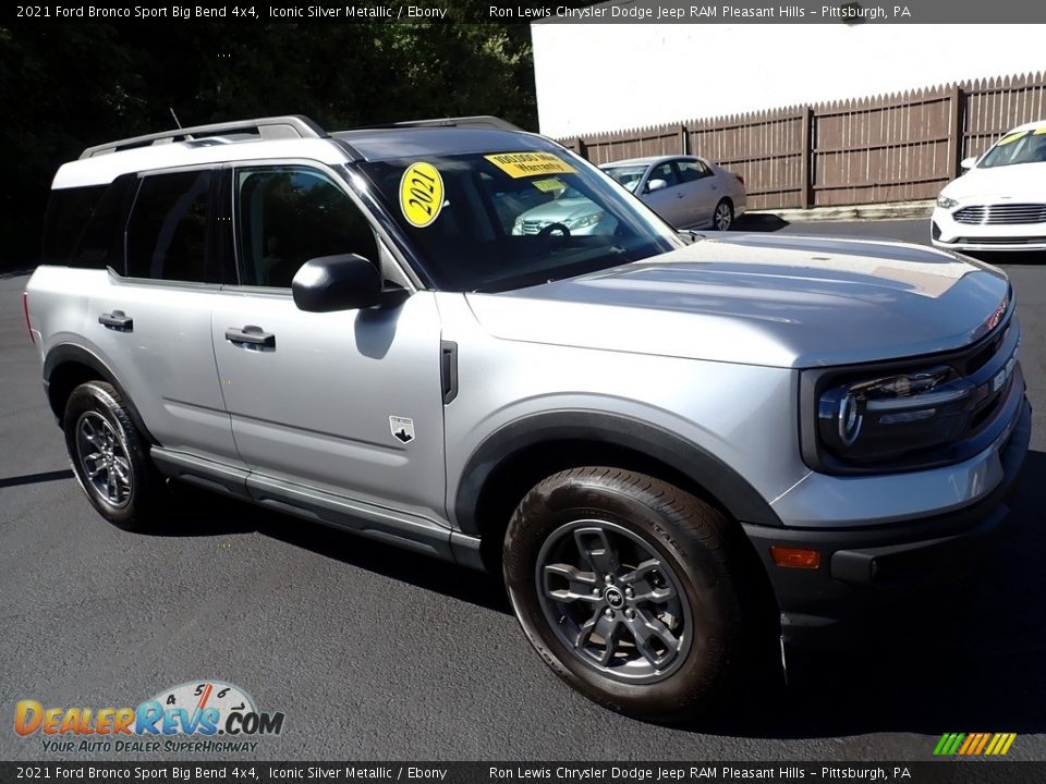 Iconic Silver Metallic 2021 Ford Bronco Sport Big Bend 4x4 Photo #8