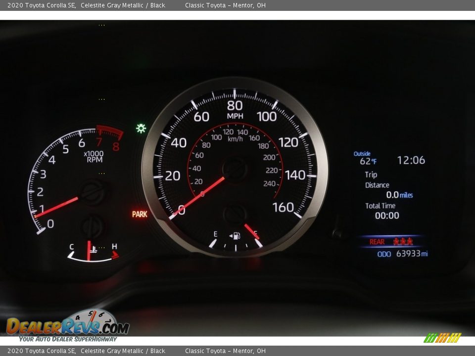 2020 Toyota Corolla SE Gauges Photo #8