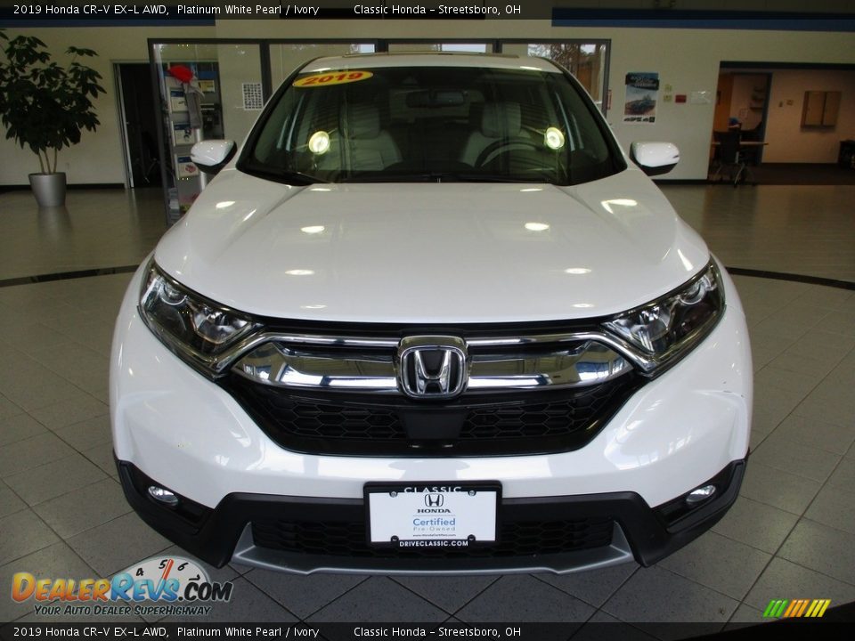 2019 Honda CR-V EX-L AWD Platinum White Pearl / Ivory Photo #2